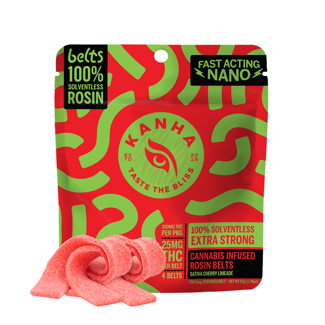 Cherry Limeade Live Rosin Belts - Sativa [4pk] (100mg)