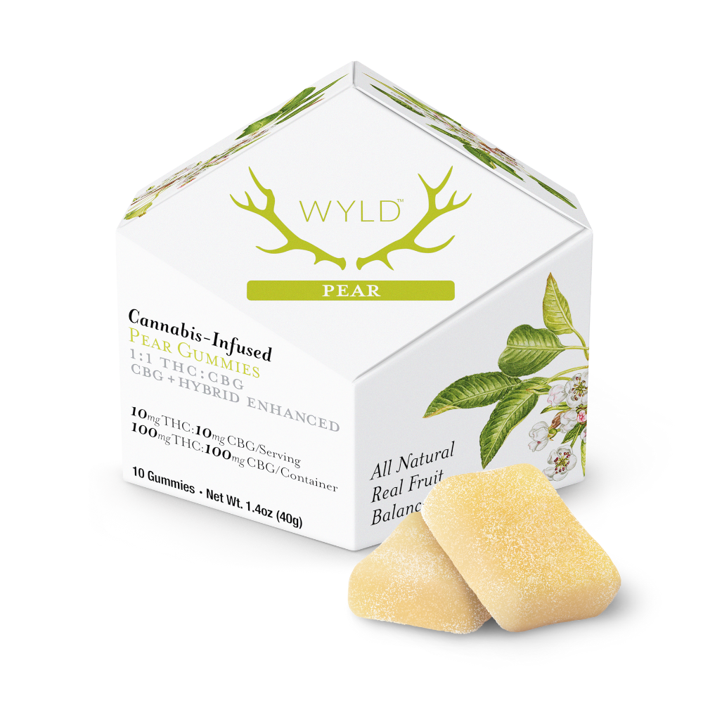 Pear 1:1 CBG + Hybrid Enhanced Gummies | 100mg THC:100mg CBG