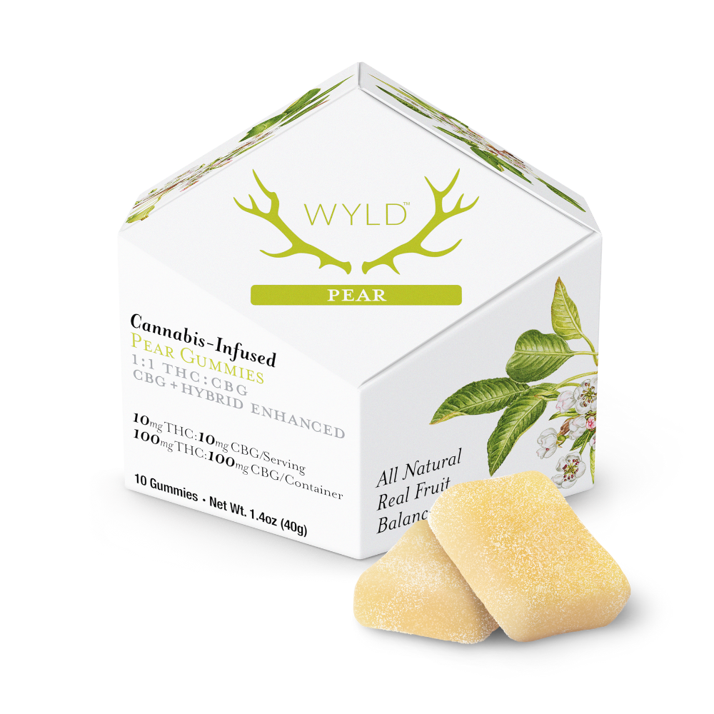 Pear 1:1 CBG + Hybrid Enhanced Gummies | 100mg