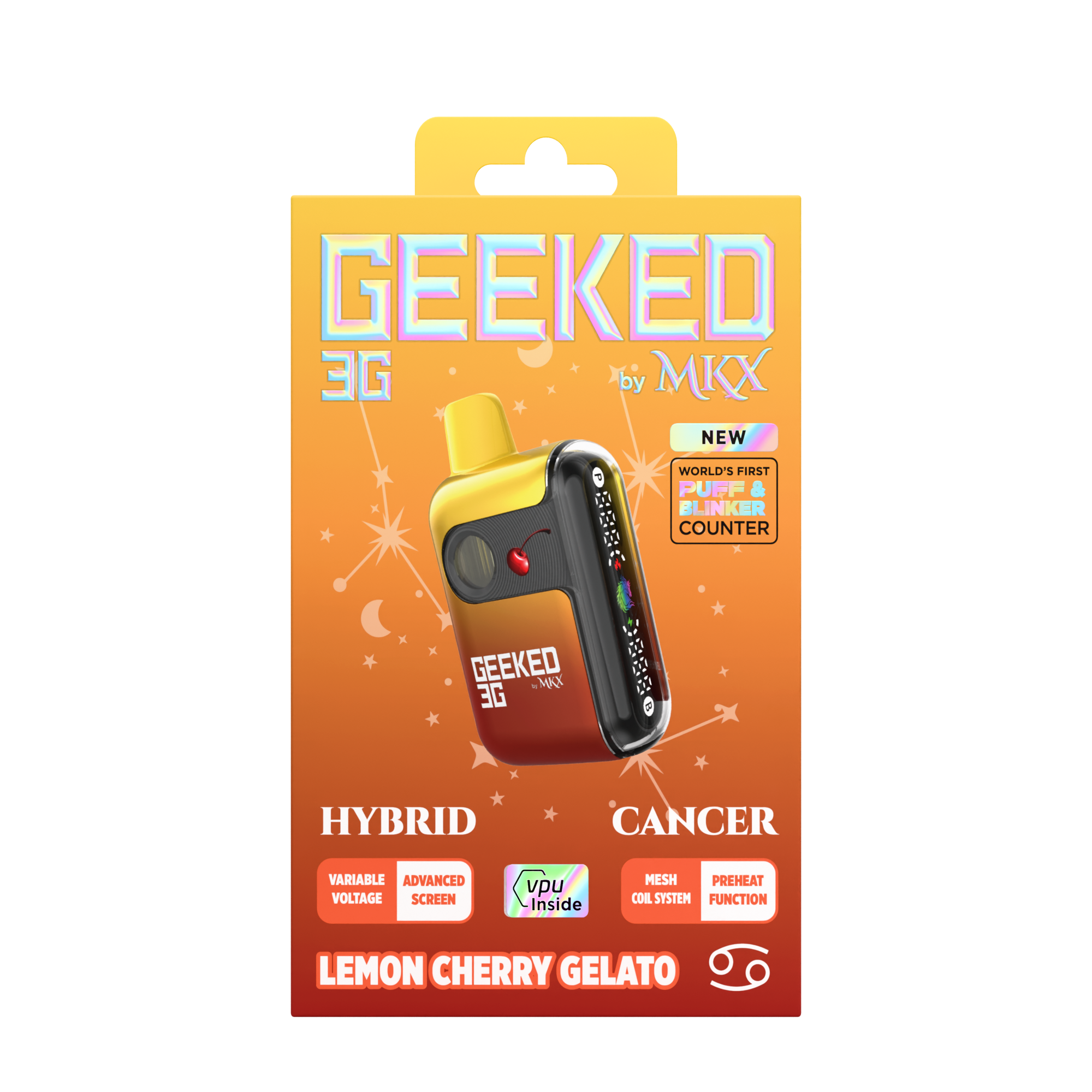 Shop Geeked 3G Disposable by MKX | Lemon Cherry Gelato | Prosper