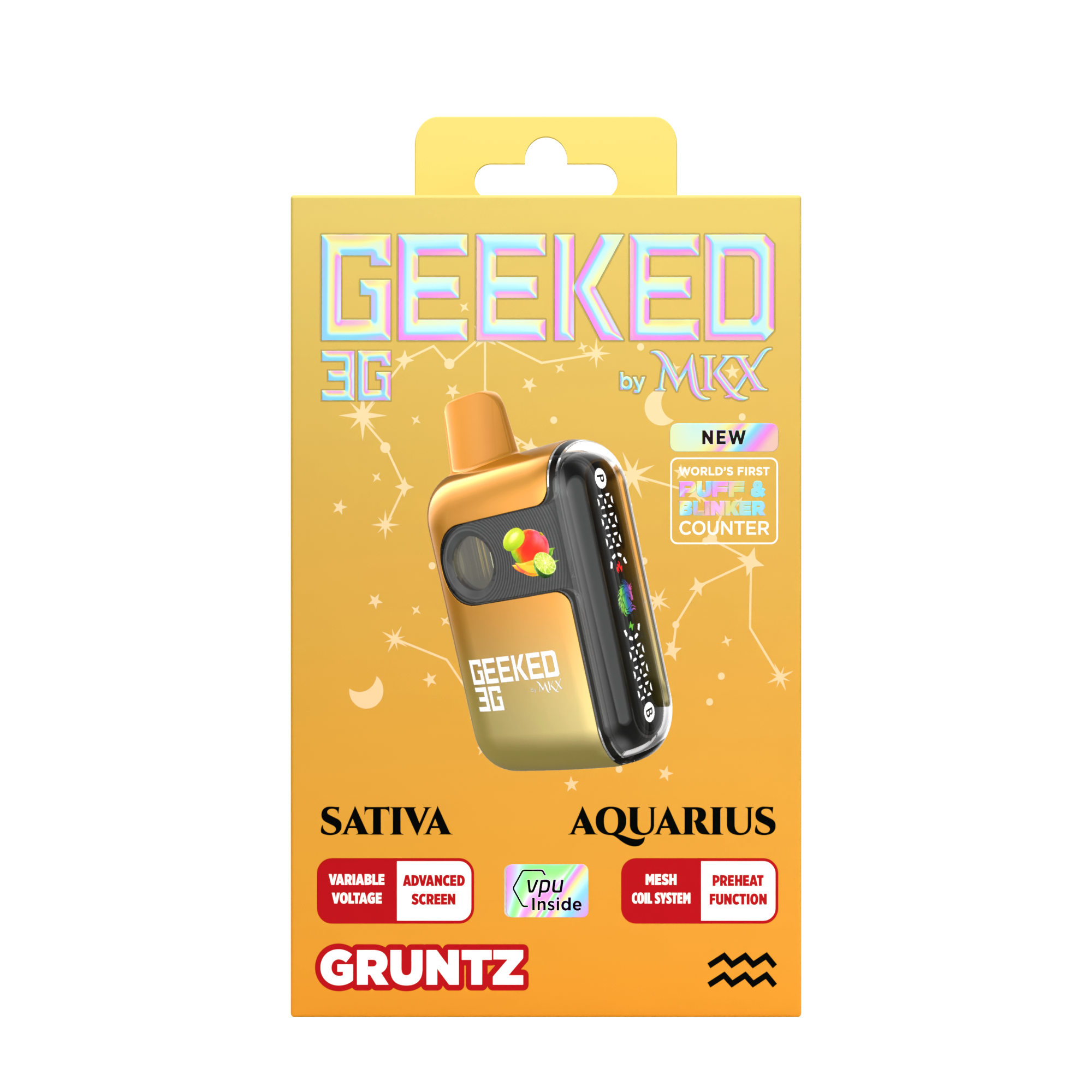 Shop Geeked 3G Disposable by MKX | Gruntz | Prosper Cannabis