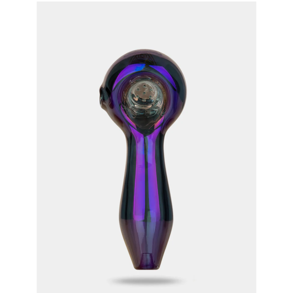 4" Terminator Finish Spoon Pipe - Blue Metallic