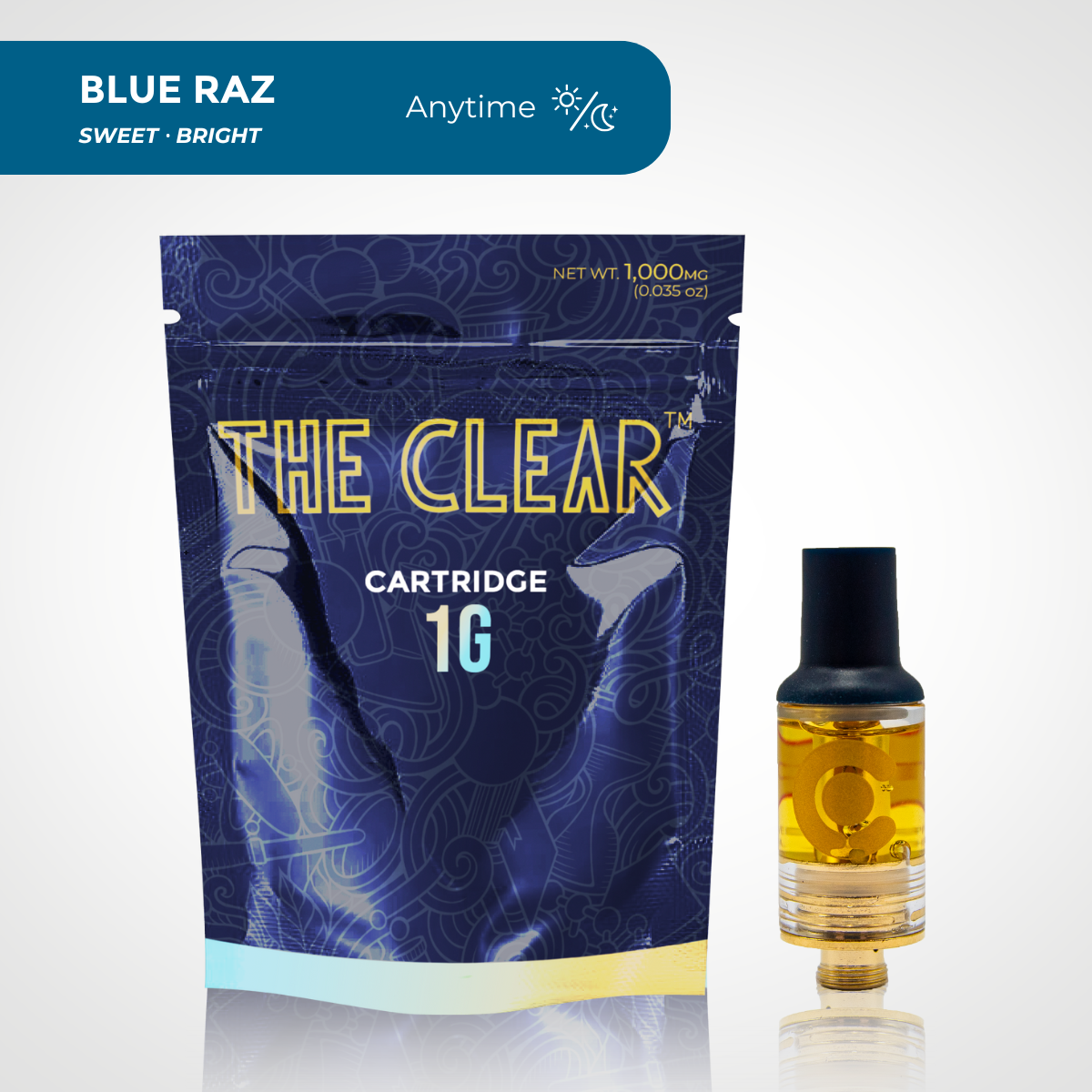 The Clear Original Cartridge 1000mg | Blue Raz