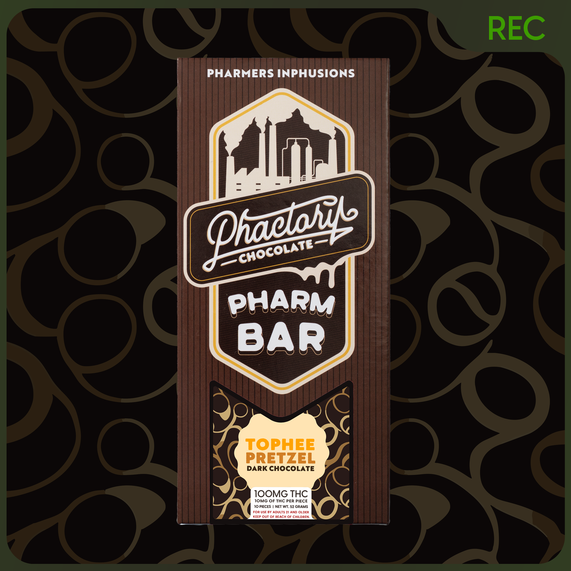 Tophee Pretzel Bar (100mg)