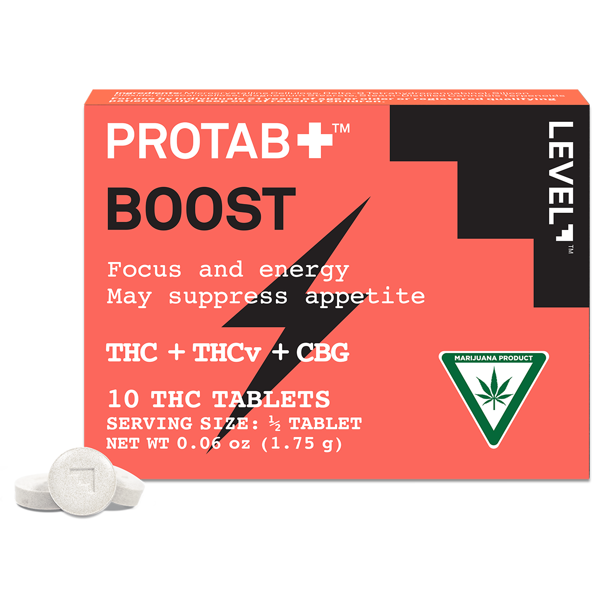 PROTAB+ BOOST [10pk] (200mg THC/100mg THCv/30mg CBG)
