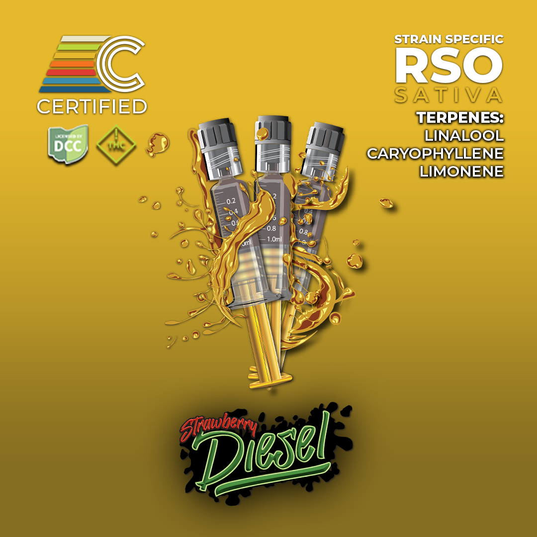 CERTIFIED CULTIVATORS - STRAWBERRY DIESEL - RSO - [3G] - 3PK - SATIVA