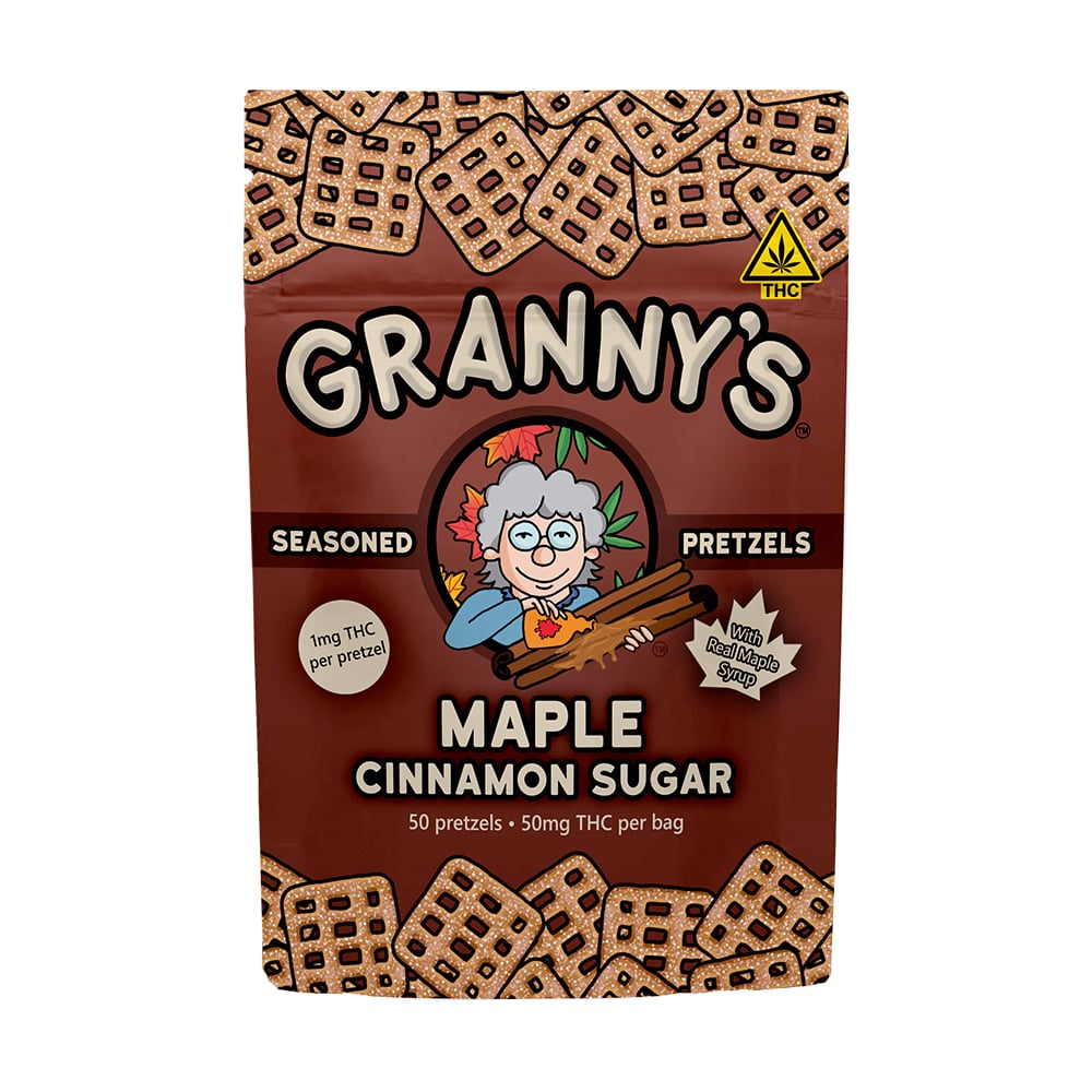 Granny Pretzels Maple Cinnamon 50pk