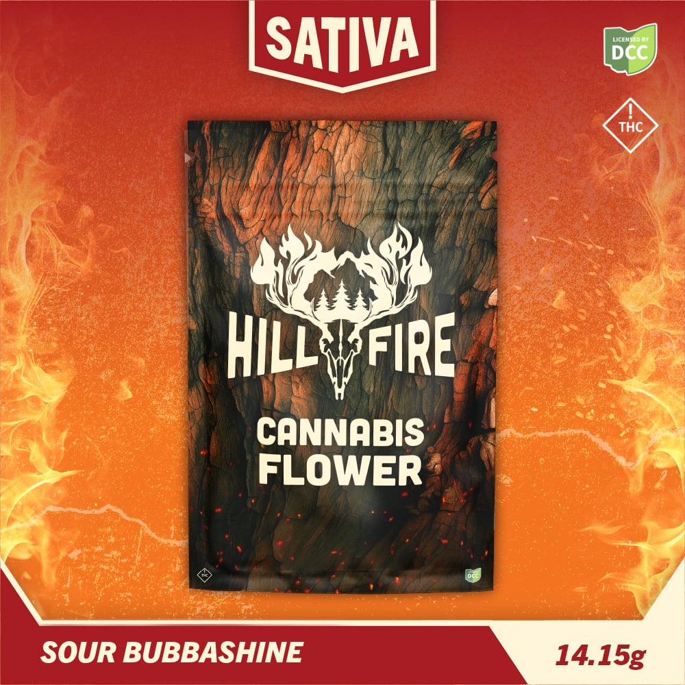 HILLFIRE - SOUR BUBBASHINE - [14.15G] - SATIVA