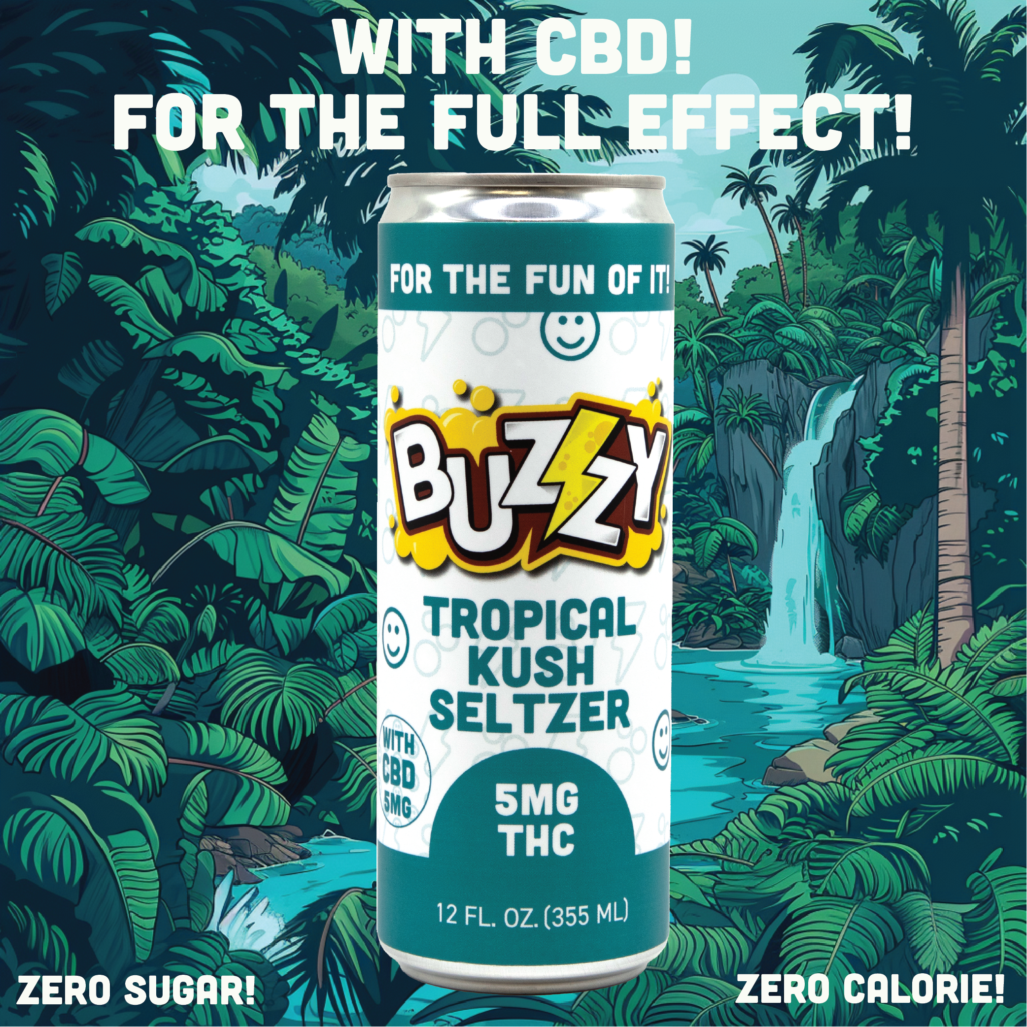 BEV - 5mg 1:1 Tropical Kush Seltzer