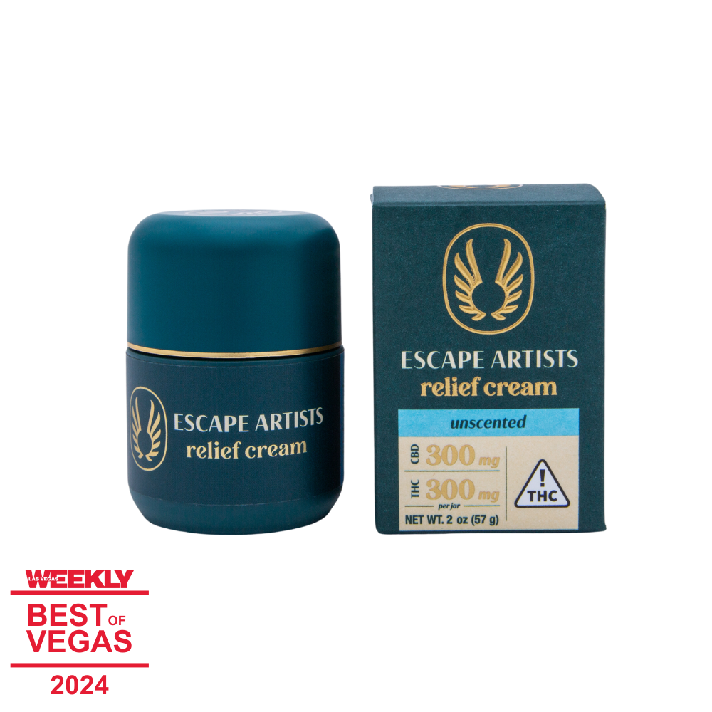 1:1 Relief Cream - Unscented [2oz] (300mg CBD/300mg THC)
