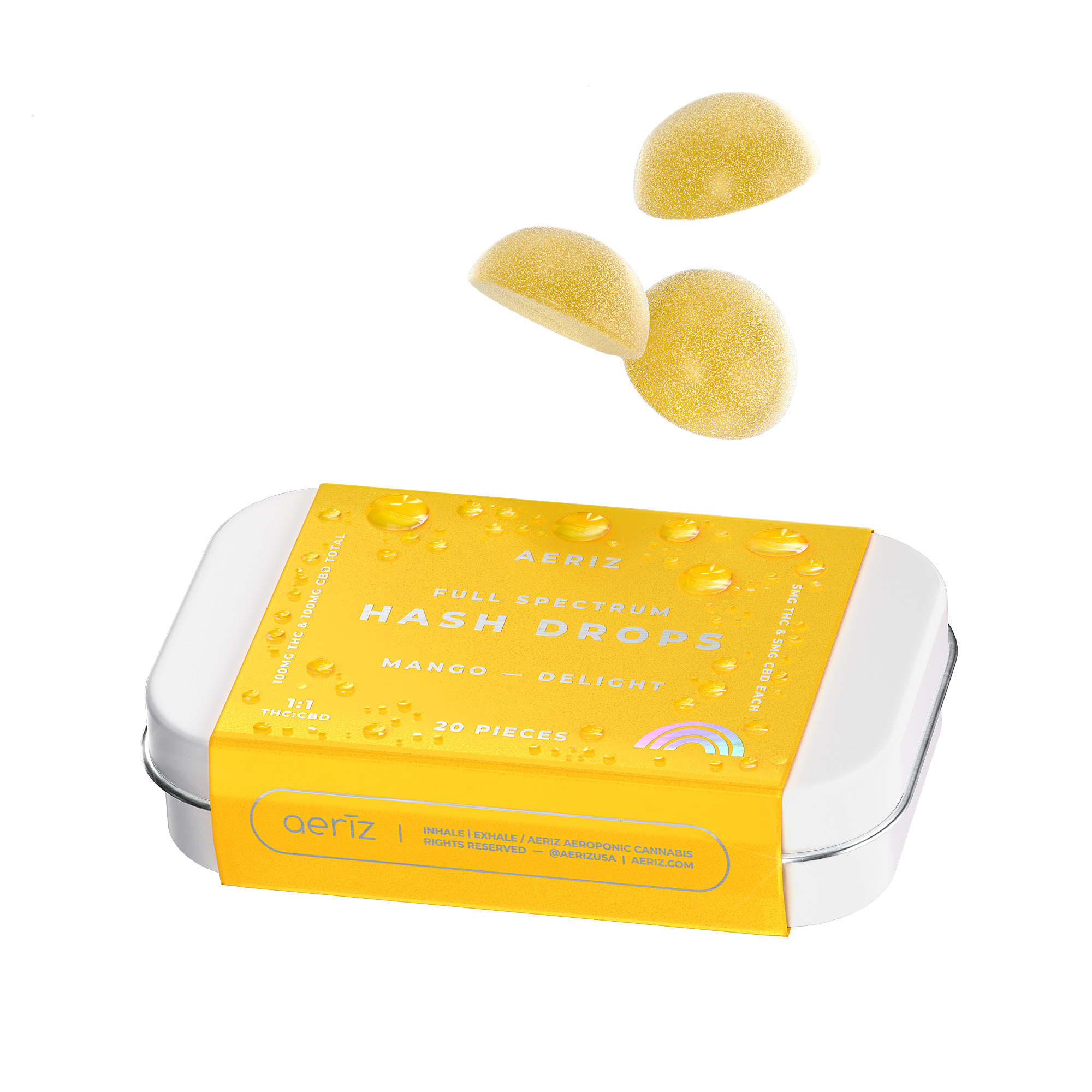 Mango Delight Full Spectrum Hash Drops 20 x 5mg