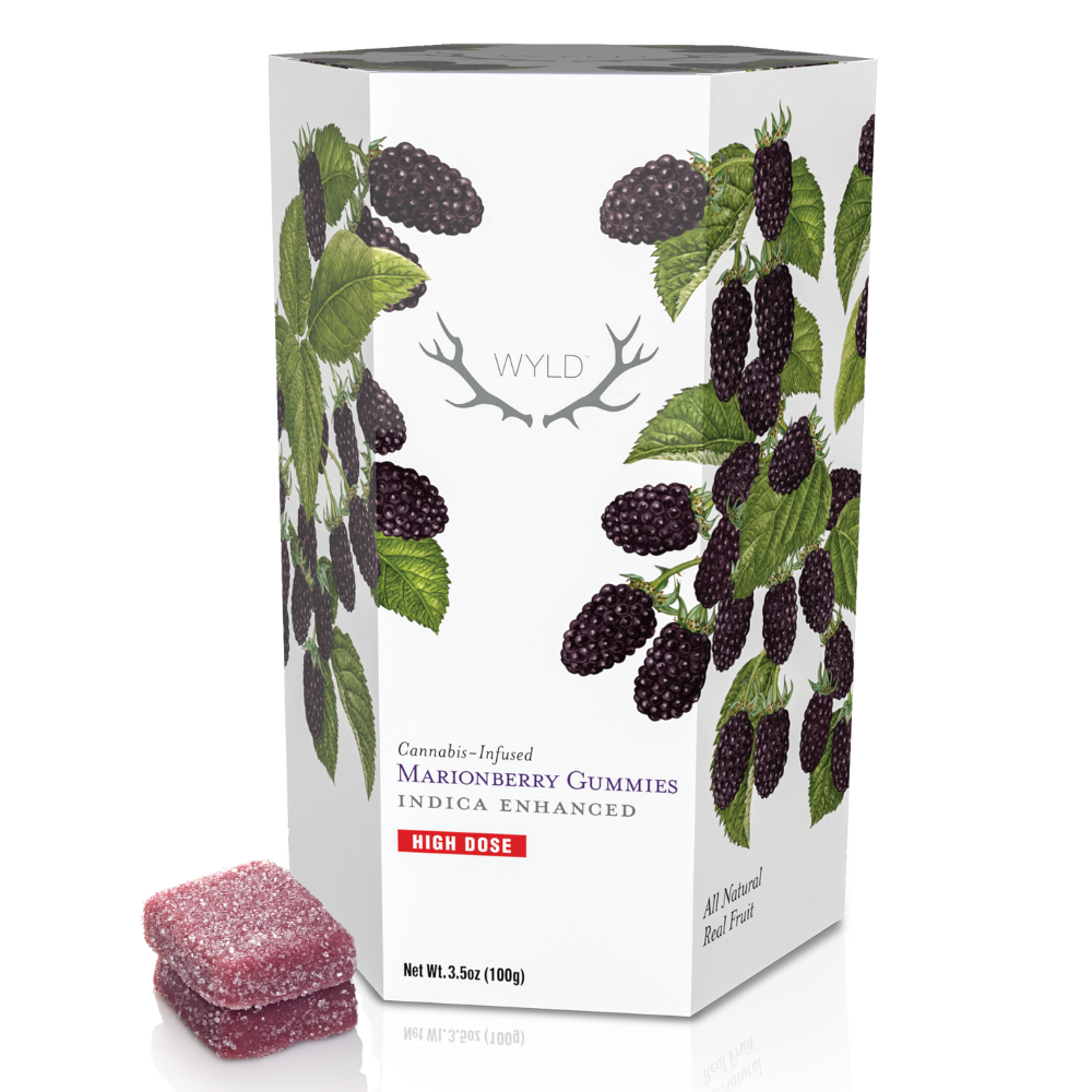 *HIGH DOSE* Marionberry Indica Enhanced Gummies | 1000mg