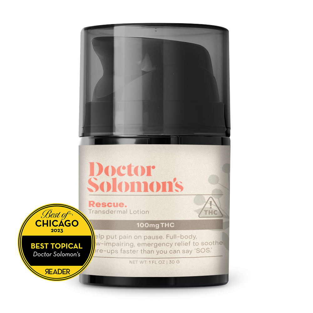 Doctor Solomon's Rescue THC Rich Transdermal Lotion 100mg THC