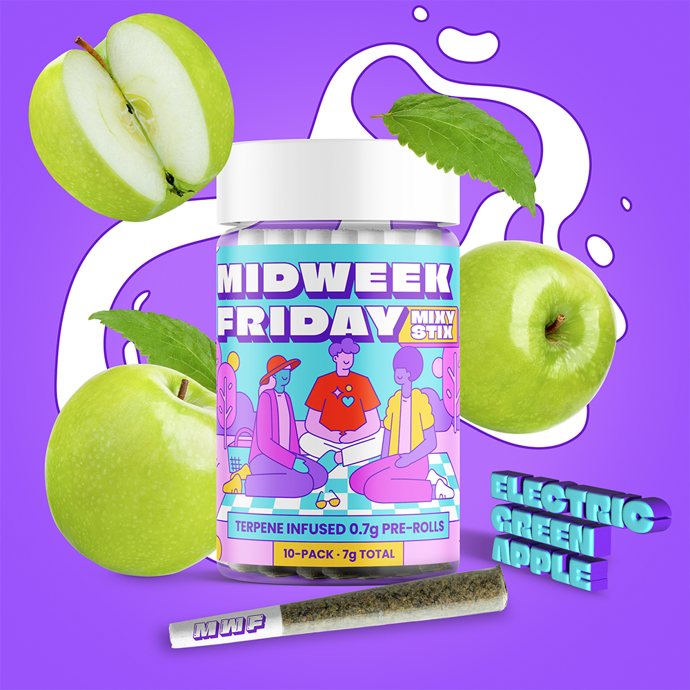 Mixy Stix - Electric Green Apple [.7g]