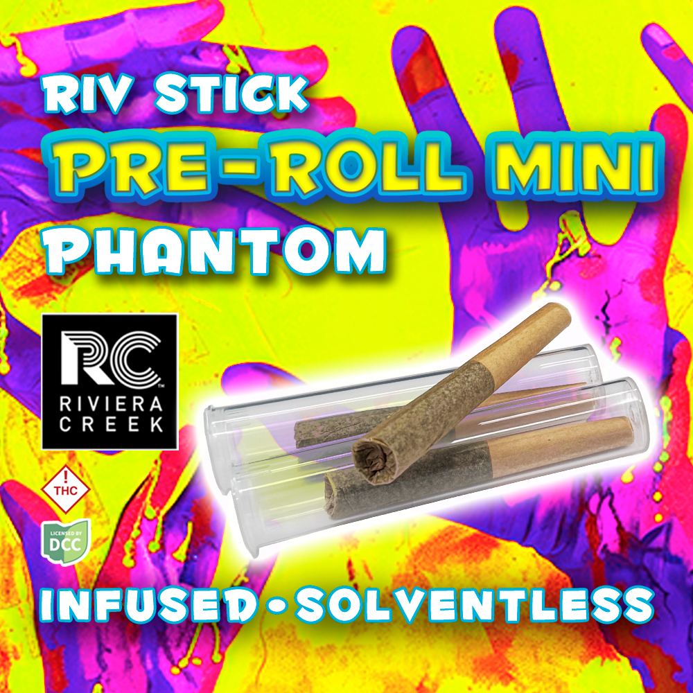 Phantom - Infused Mini Preroll - - 3pk - Indica