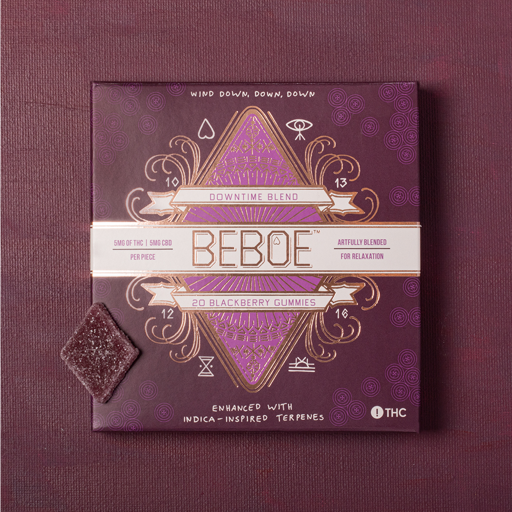 1:1 Downtime Blackberry [20pk] (100mg CBD/100mg THC)