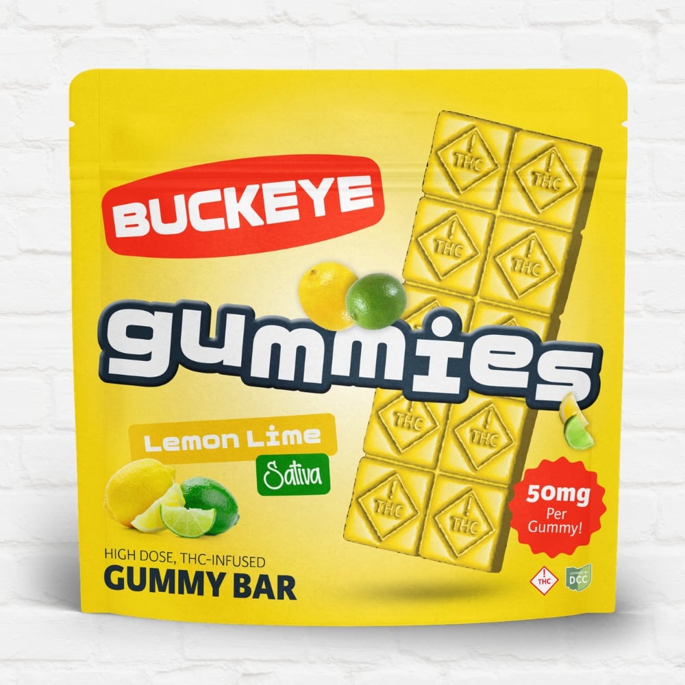 BUCKEYE - LEMON LIME - GUMMY BAR - [500MG] - 10PK