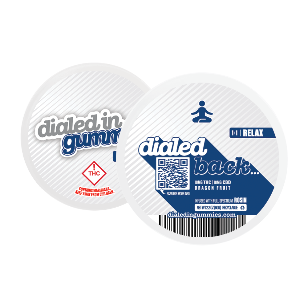 Shop Dialed Back 1:1 Dragon Fruit Gummies [10pk] (100mg THC