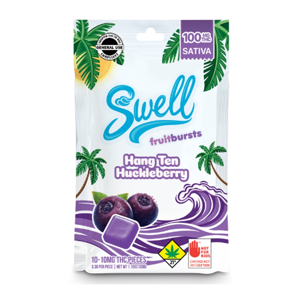 Hang Ten Huckleberry - Sativa [10pk] (100mg)