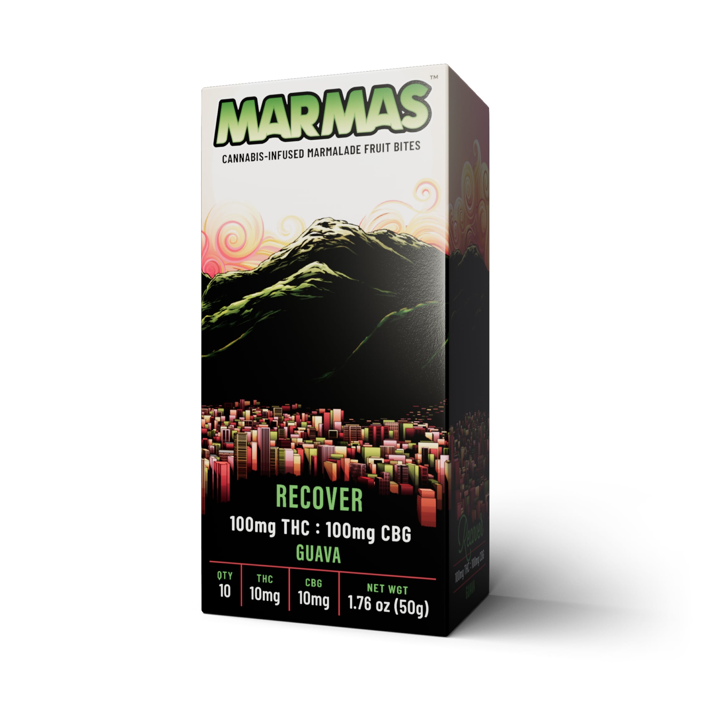 1:1 Guava [10pk] (100mg CBG/100mg THC)
