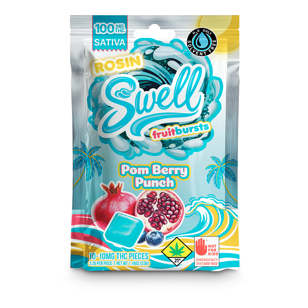 Rosin Pom Berry Punch - Sativa [10pk] (100mg)