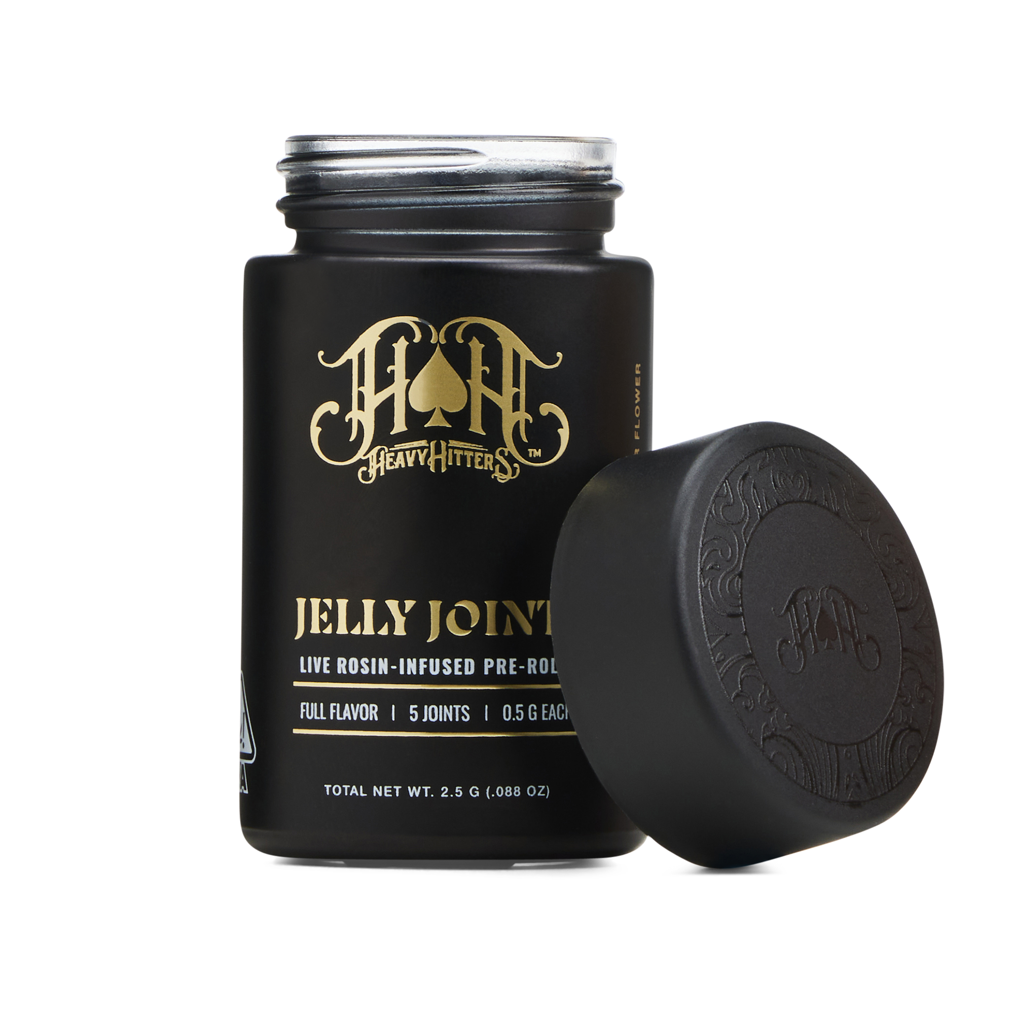 Durban Poison x Catch A Cloud Farms: Nectarine Jelly | Jelly Rosin Infused 0.5g Preroll 5-pack view 2