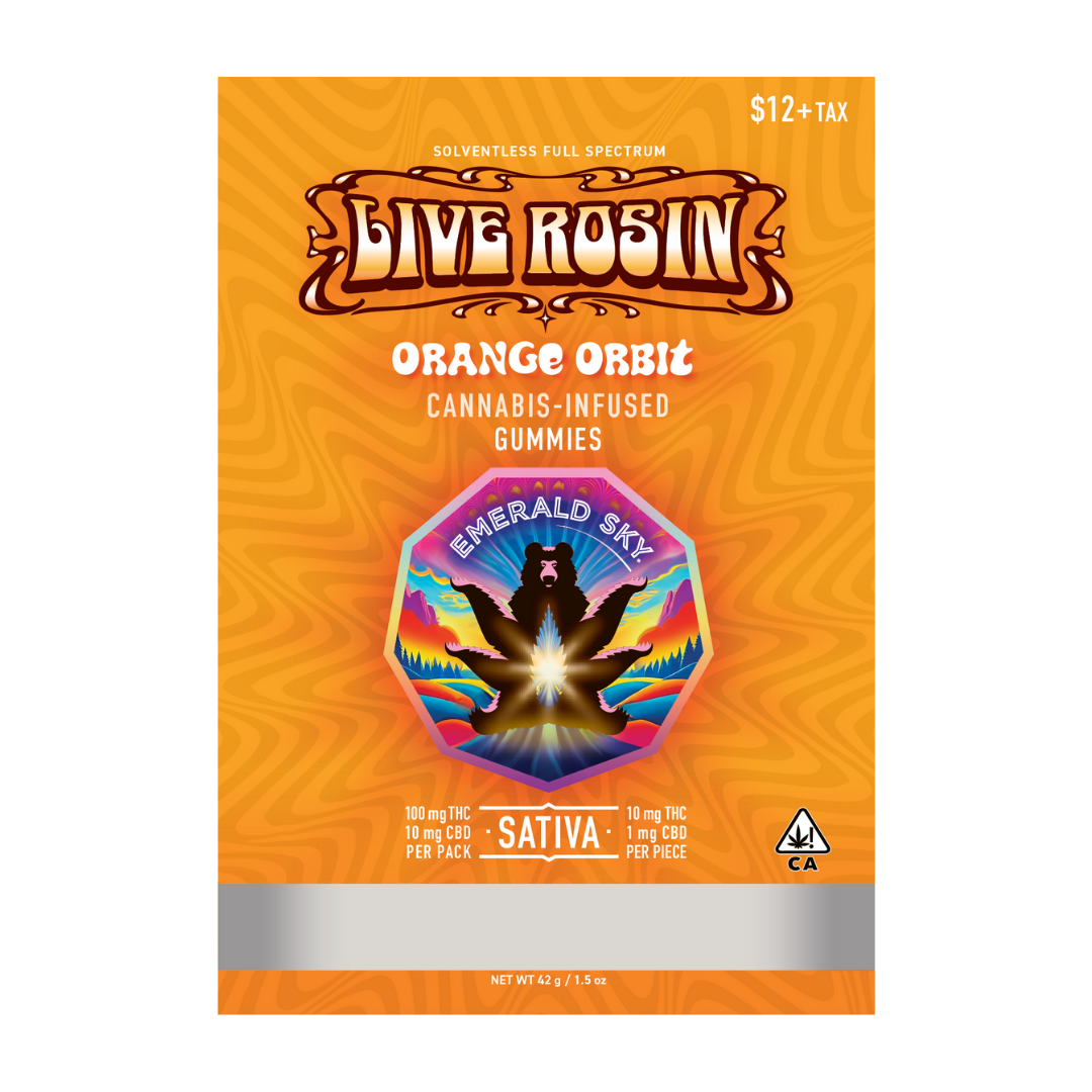 Live Rosin Orange Orbit | 10pk/10mg - 100mg | Sativa |