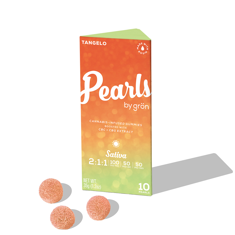 2:1:1 Tangelo Pearls - Sativa (100mg THC/50mg CBC/50mg CBG)