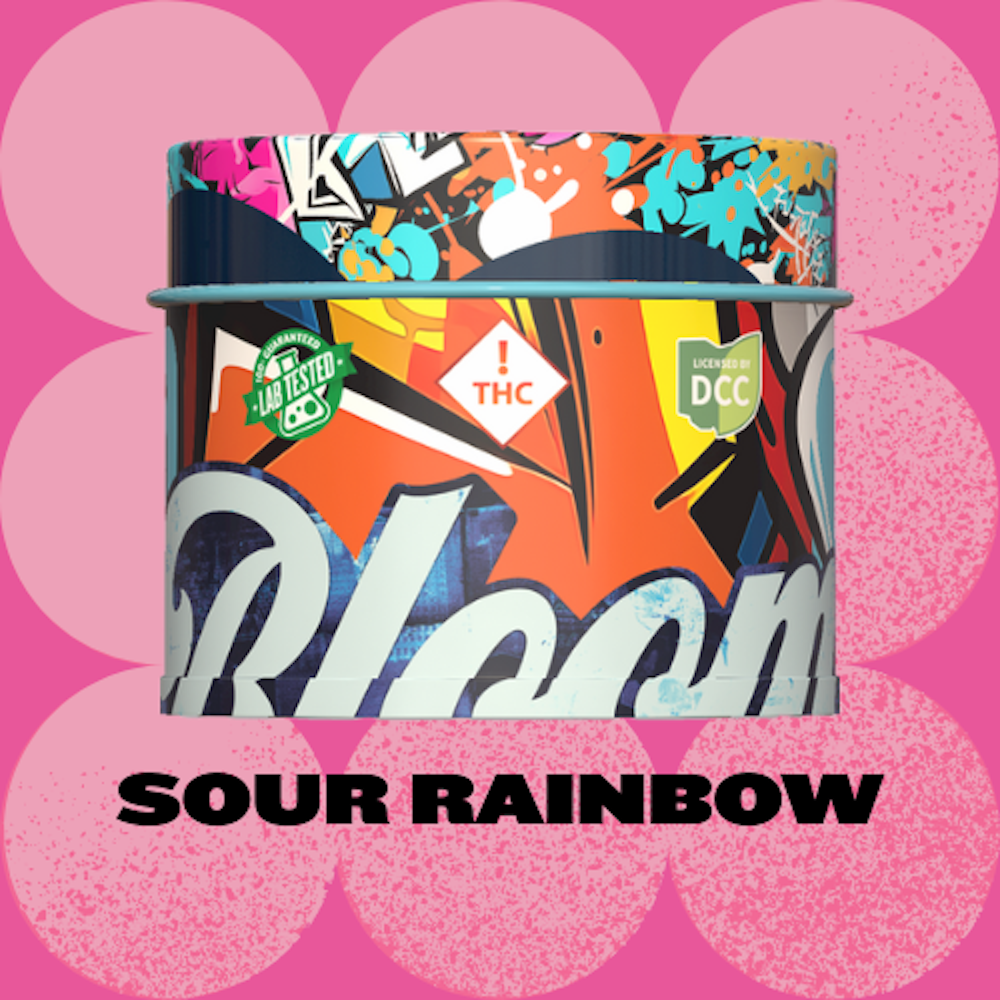 BLOOM CANNABIS - SOUR RAINBOW - GUMMIES - [100MG] - 10PK