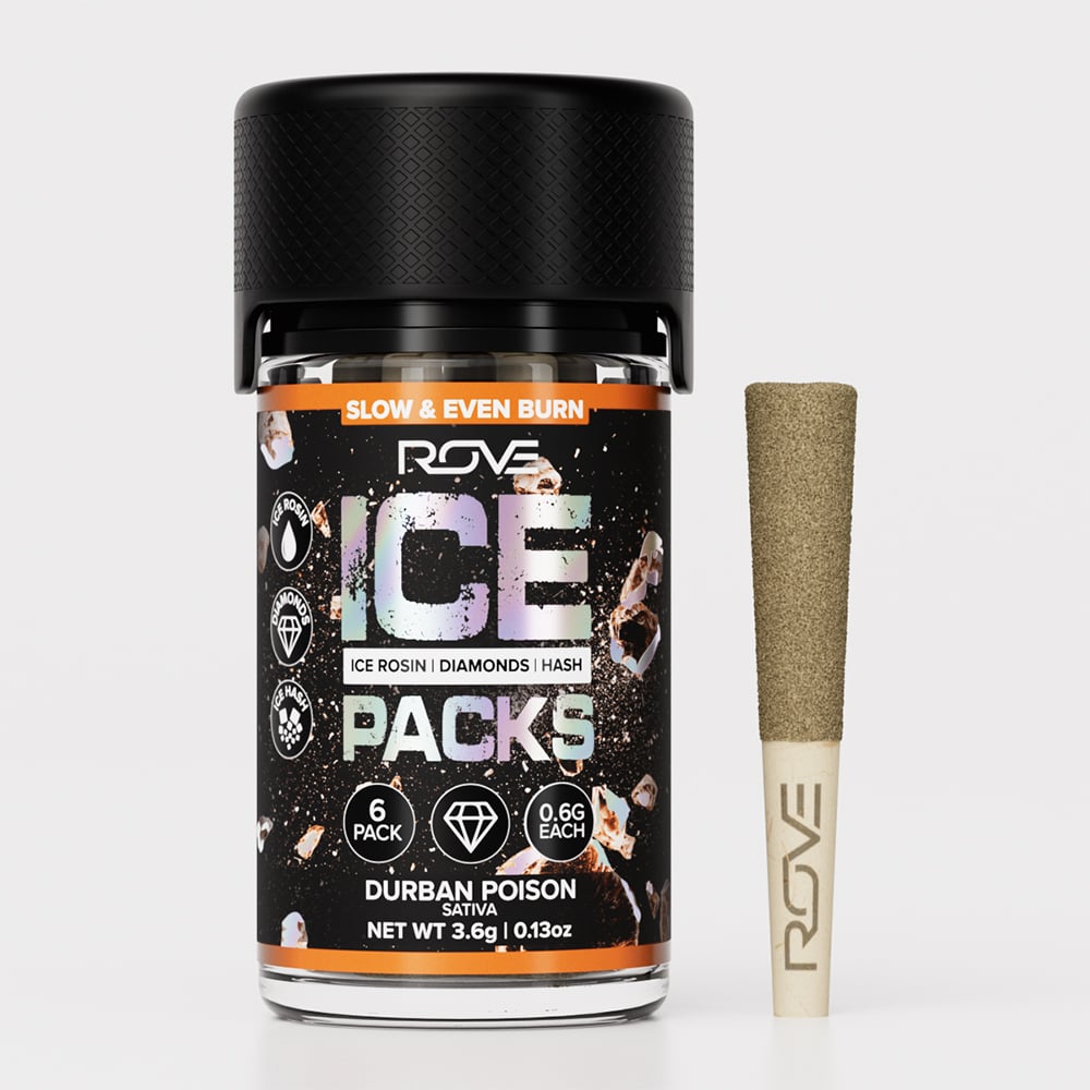 Durban Poison - Infused Ice Packs (Rosin, Hash, and Diamonds) [6x 0.6g]