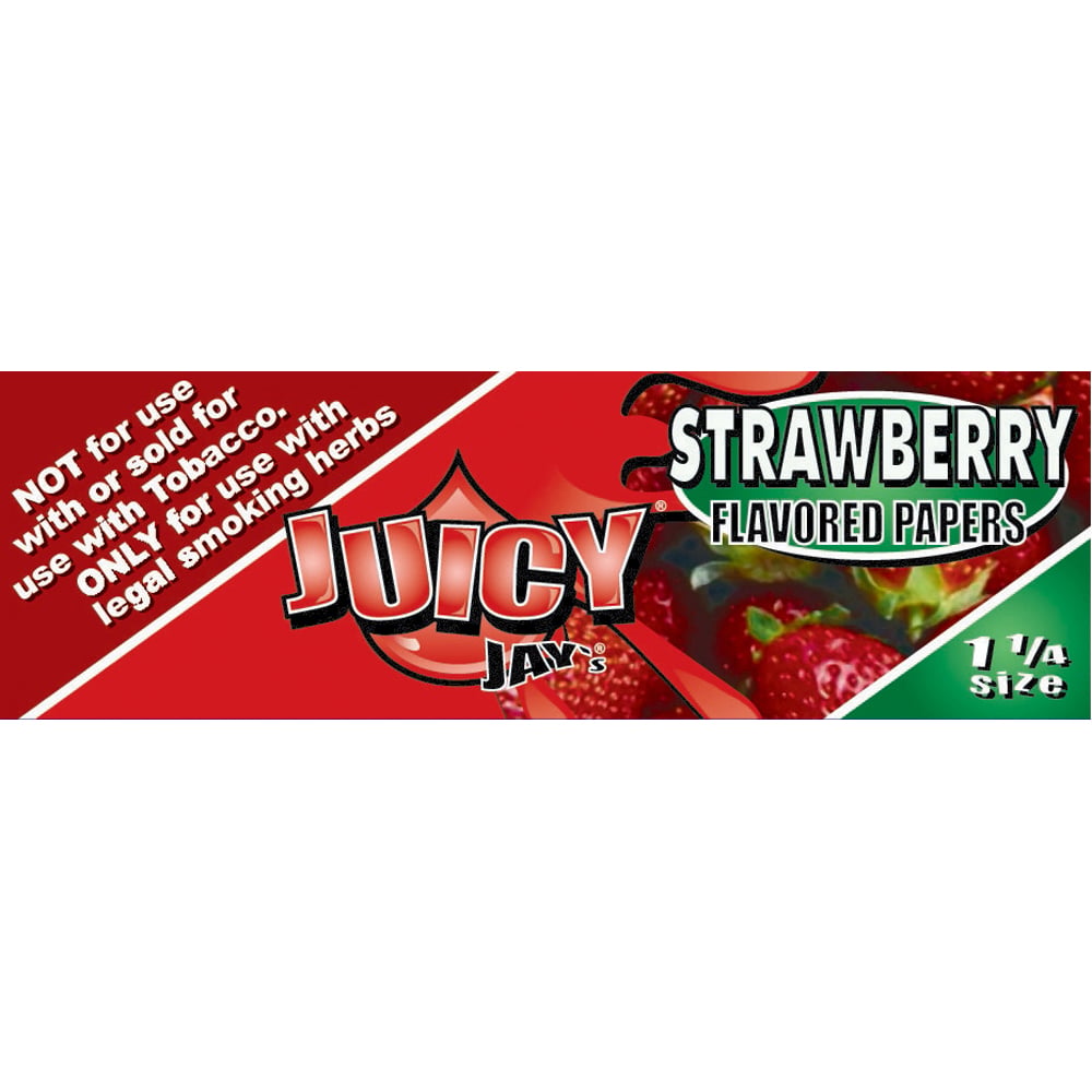 Juicy Jays Rolling Papers 1 1/4" Strawberry