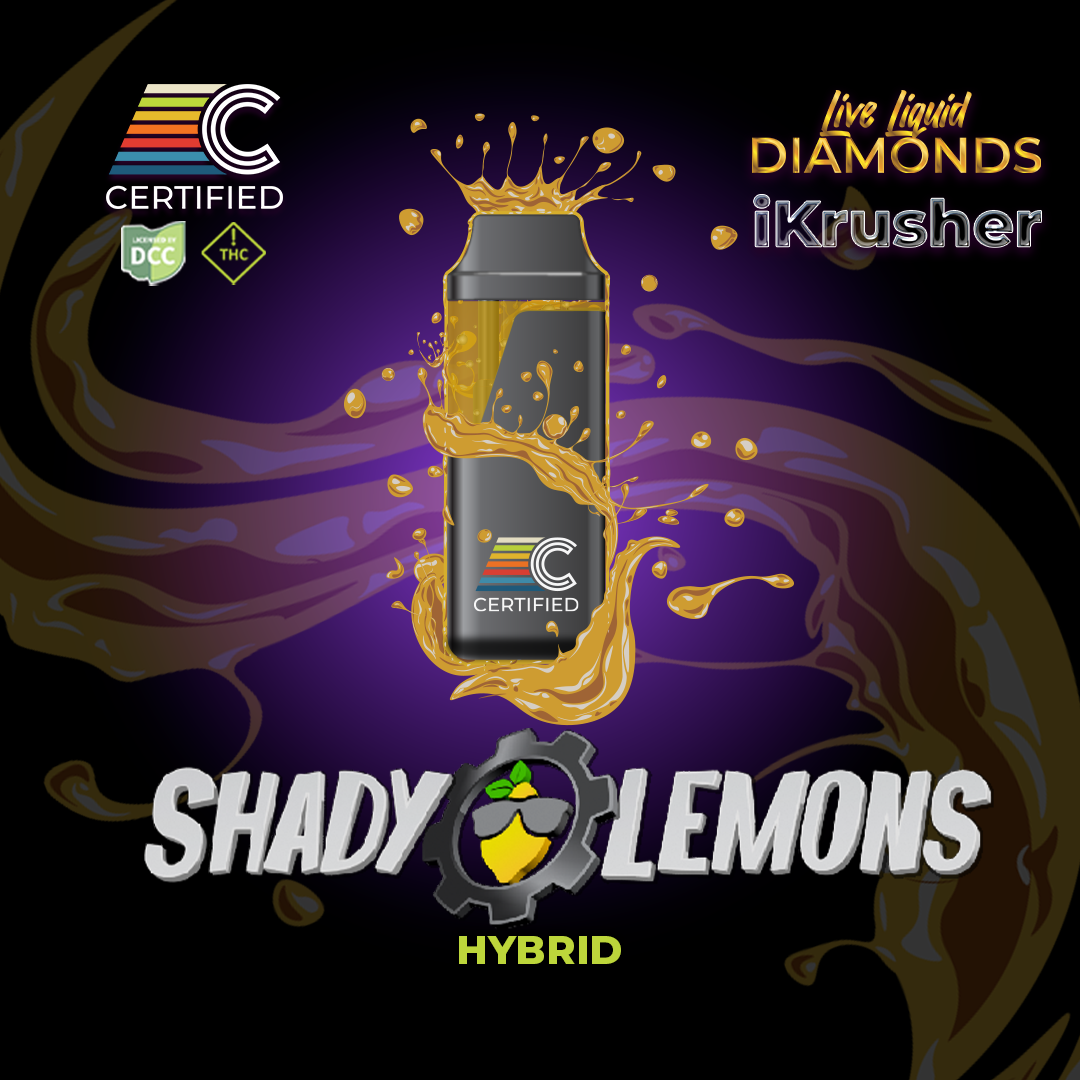 CULTIVATORS - SHADY LEMONS - LIVE LIQUID DIAMONDS IKRUSHER DISPOSABLE - [1G] - HYBRID