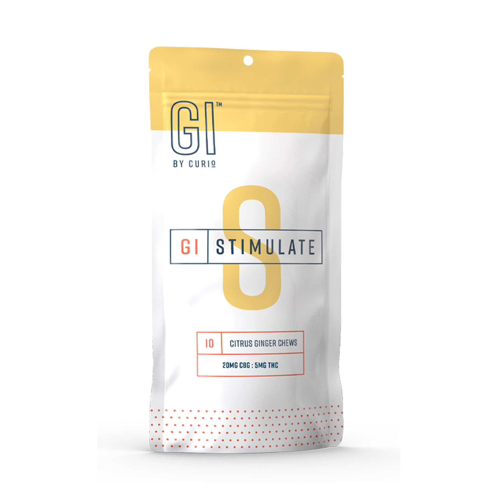 'GI' Stimulate Citrus Ginger [10pk] (200mg CBG/50mg THC) Curio