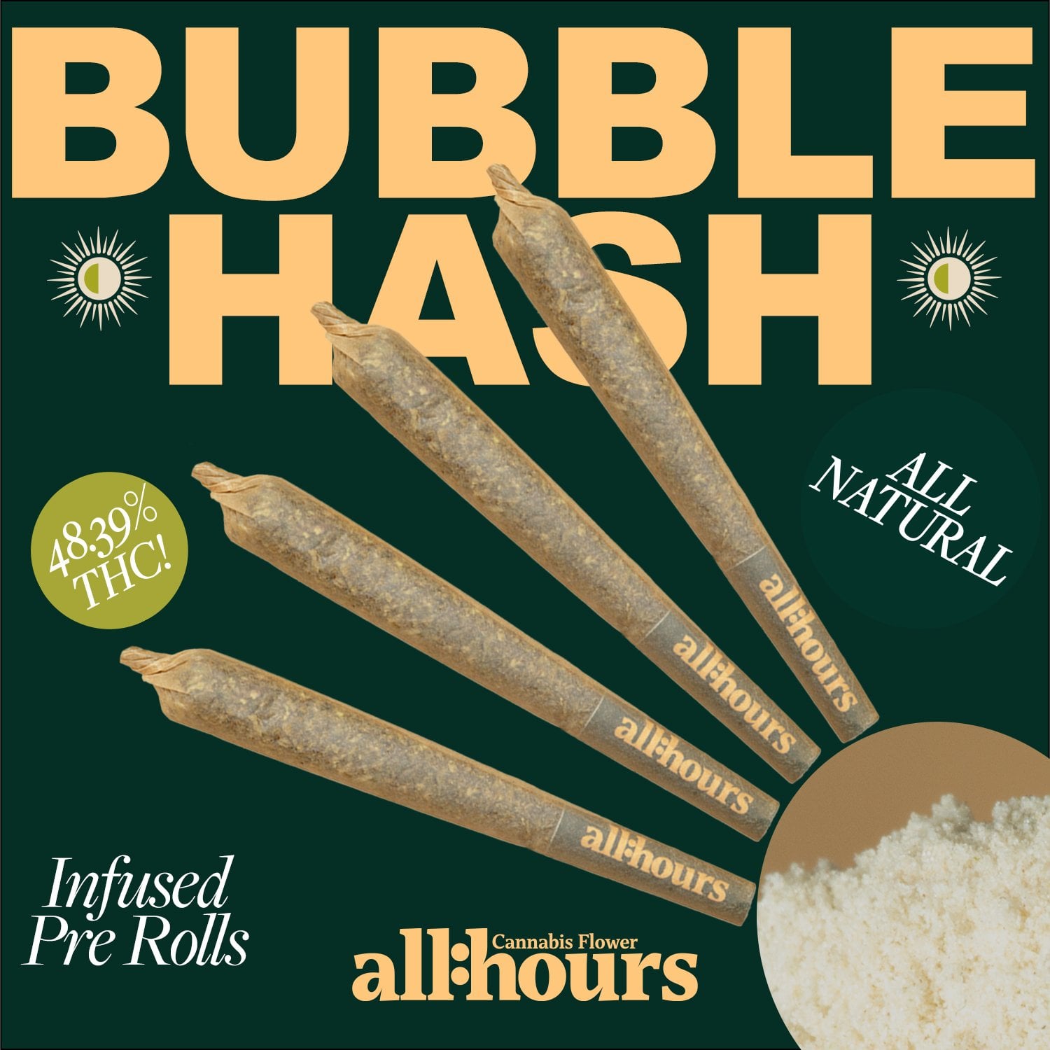 all:hours - Mule Fuel (H) BH Infused Shorties 4pk (1.6g) C0040001621