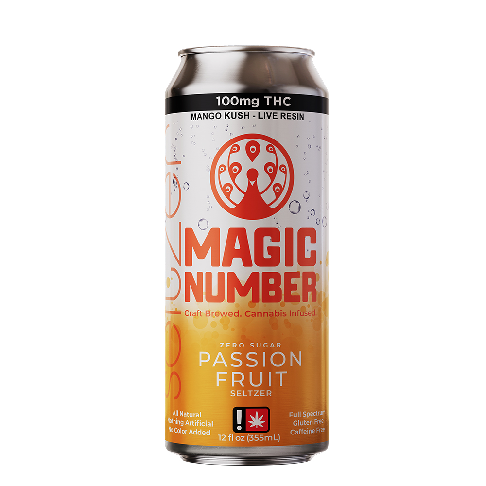 Passion Fruit Seltzer (100mg Live Resin)