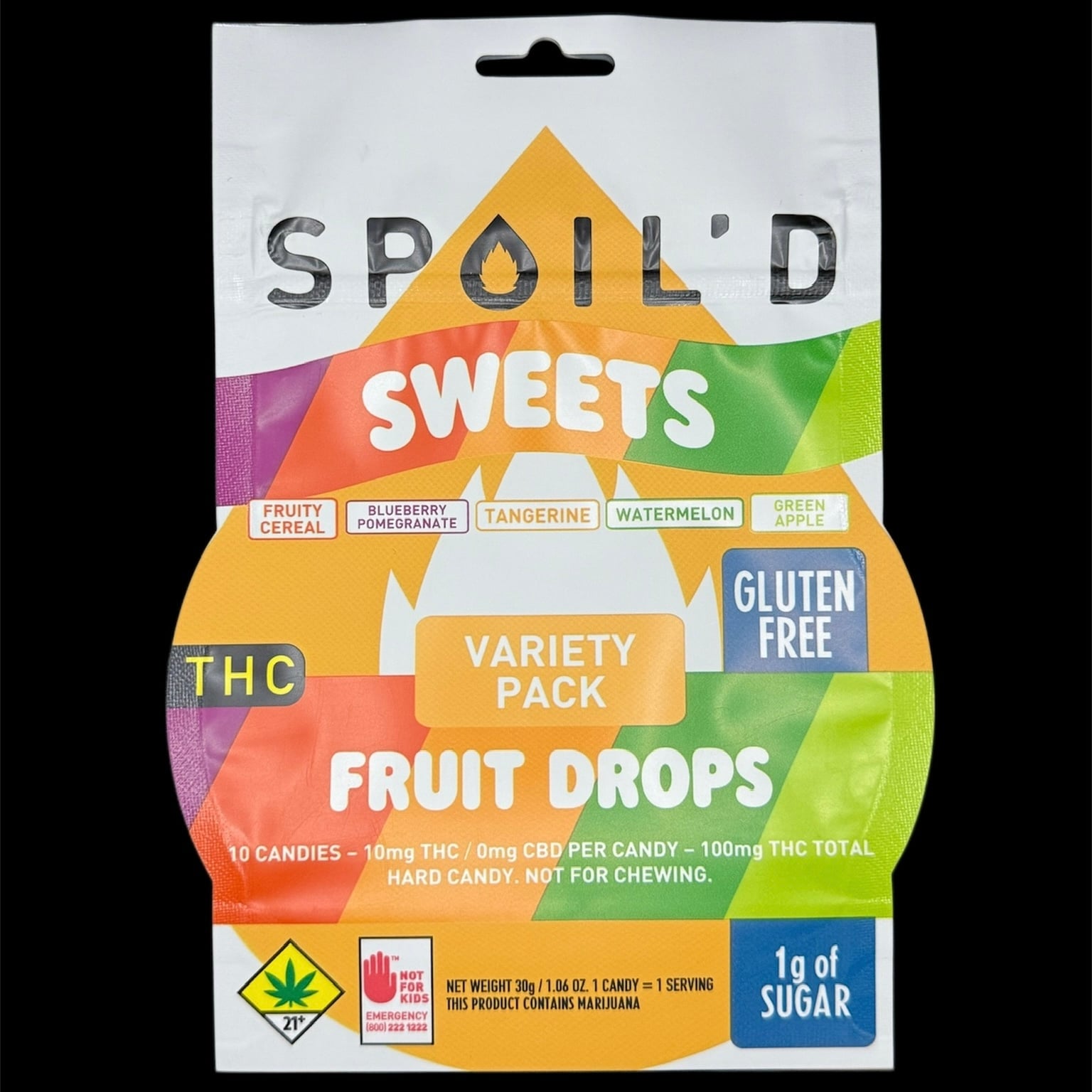 Variety Pack Fruit Drops [10pk] (100mg THC)
