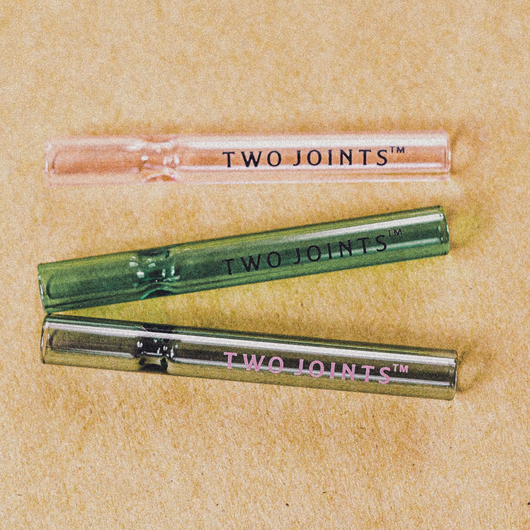 Glass One Hitter Green Two Joints Pipe Jane