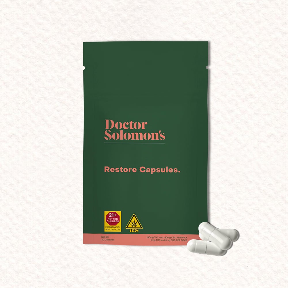 Restore Capsules [30pk] (150mg CBD/150mg THC)
