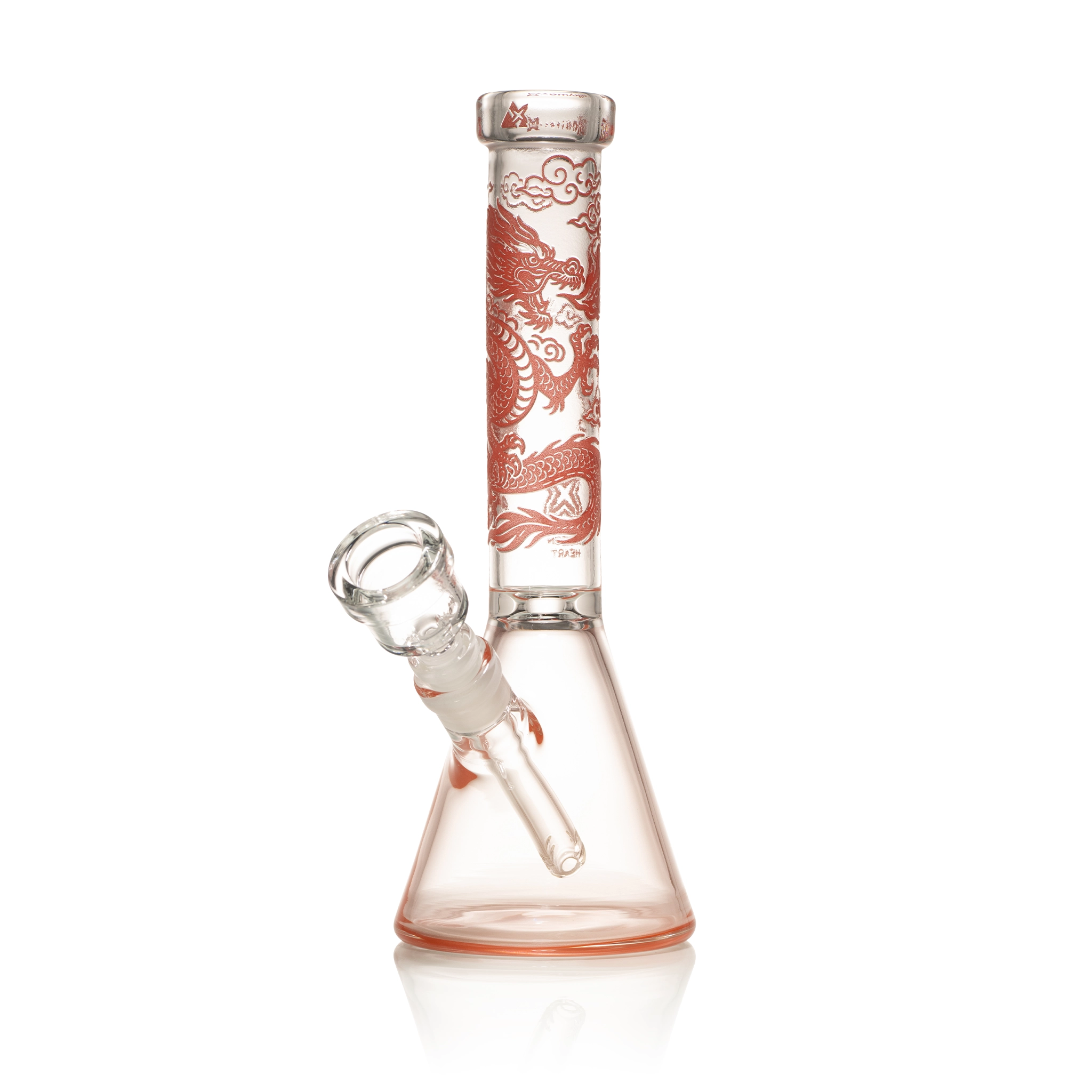 10" Dragon Heart Beaker Bong - Red