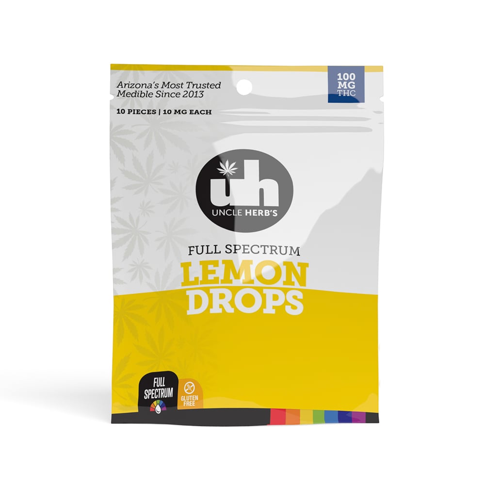 Lemon (100mg) Uncle Herb's Drops Jane