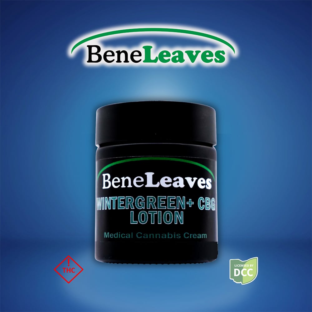 BENELEAVES - WINTERGREEN HYPNOS + CBG - LOTION - [3OZ] - [295MG THC]