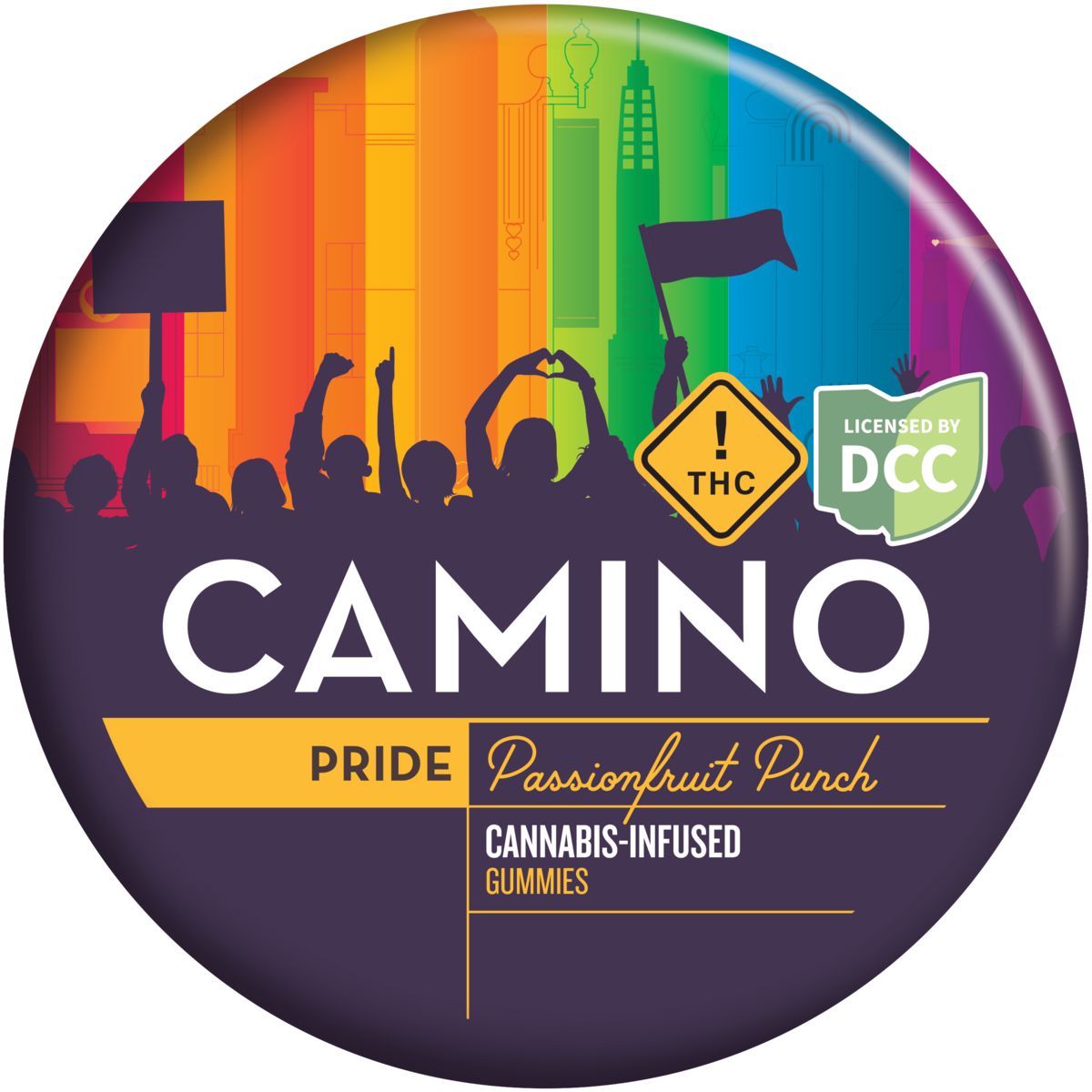 CAMINO - PASSIONFRUIT PUNCH PRIDE - GUMMIES - [100MG THC] - 20PK