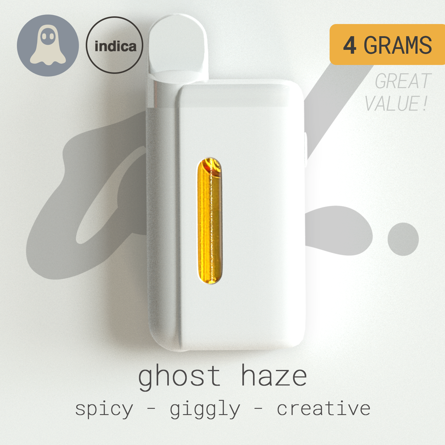 Shop Ghost Haze - Tanker - 4g | The Happy Camper - Bailey Dispensary  Bailey, CO