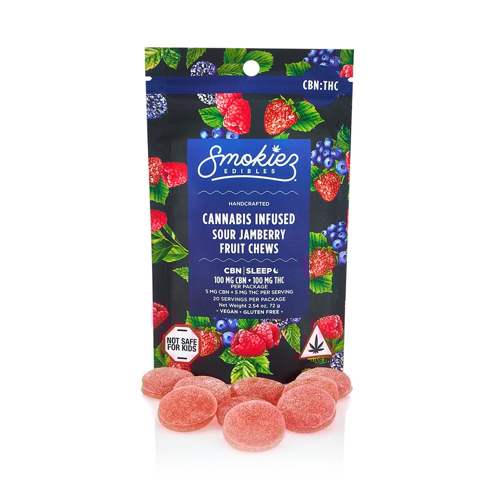 1:1 Sour Jamberry [20pk] (100mg CBN/100mg THC)