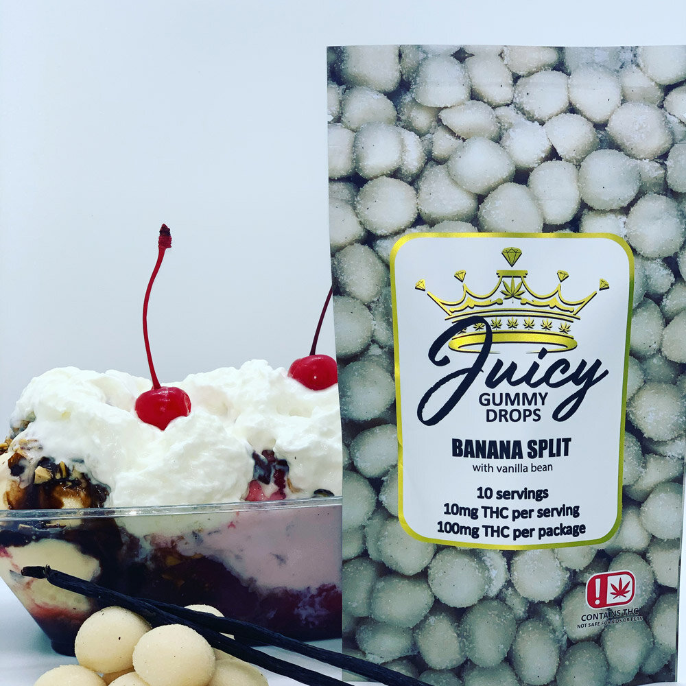 Banana Split (100mg) Juicy Gummy Drops Gummy Drops Jane