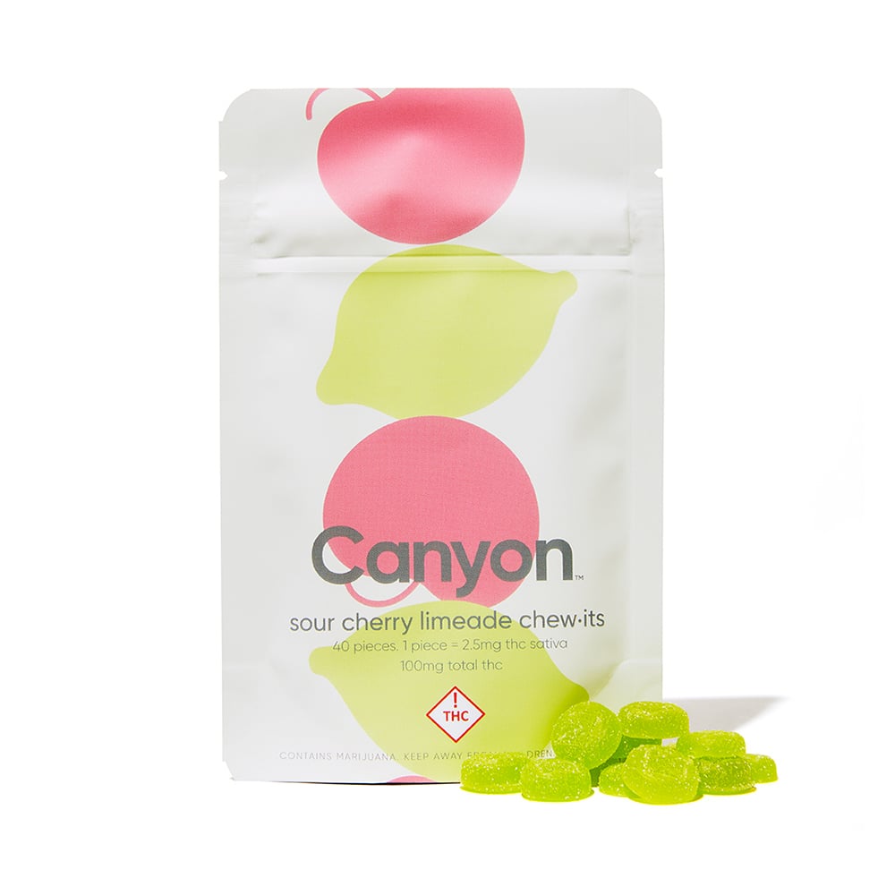 Sour Cherry Limeade Gummies [40pk] (2.5mg THC)