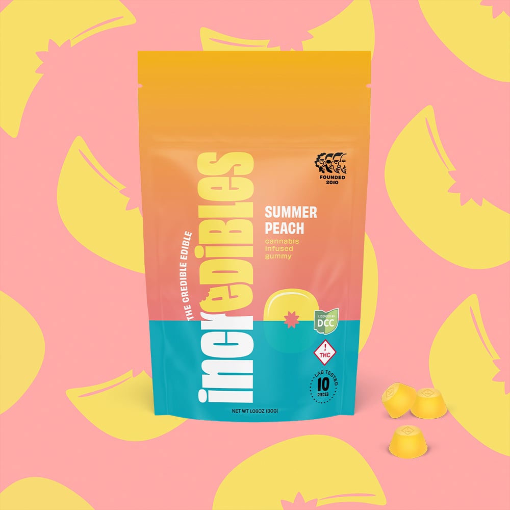 INCREDIBLES - SUMMER PEACH - GUMMIES - [100MG] - 10PK