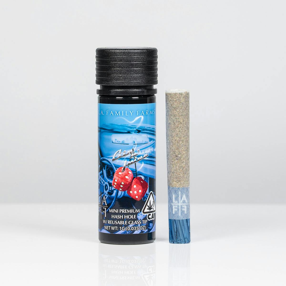 LA FAMILY FARMS - GIN N JUICE X BLUEBERRY ZYRUP - MINI HASH HOLE - INDICA HYBRID - [1G]
