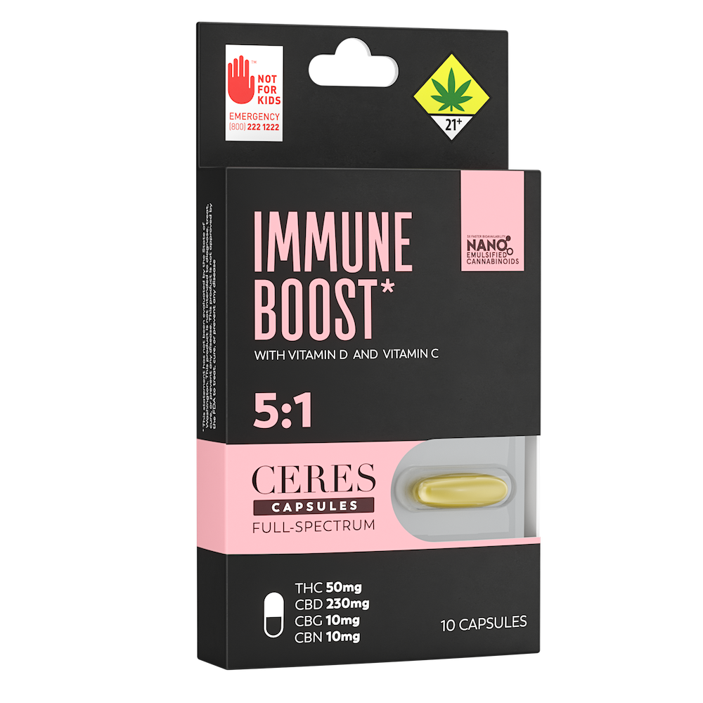 5:1 Immune Boost (230mg CBD/10mg CBG/10mg CBN/50mg THC)