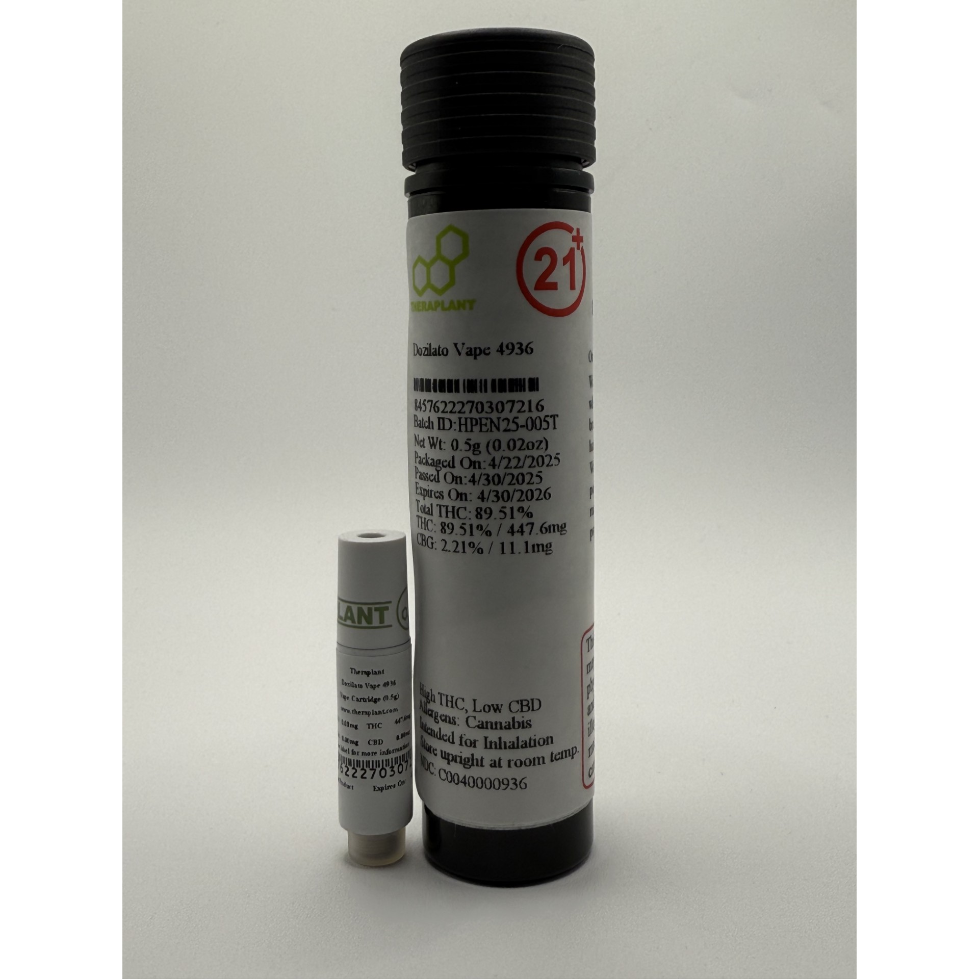 Theraplant Dozilato (H) Vape Cartridge C0040000936 Theraplant Dozilato (H) Vape Cartridge C0040000936